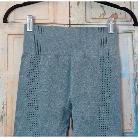 Womens Size Small Green Cross Fit Training Workout Pants Leggings Stretch - Picture 4 of 7